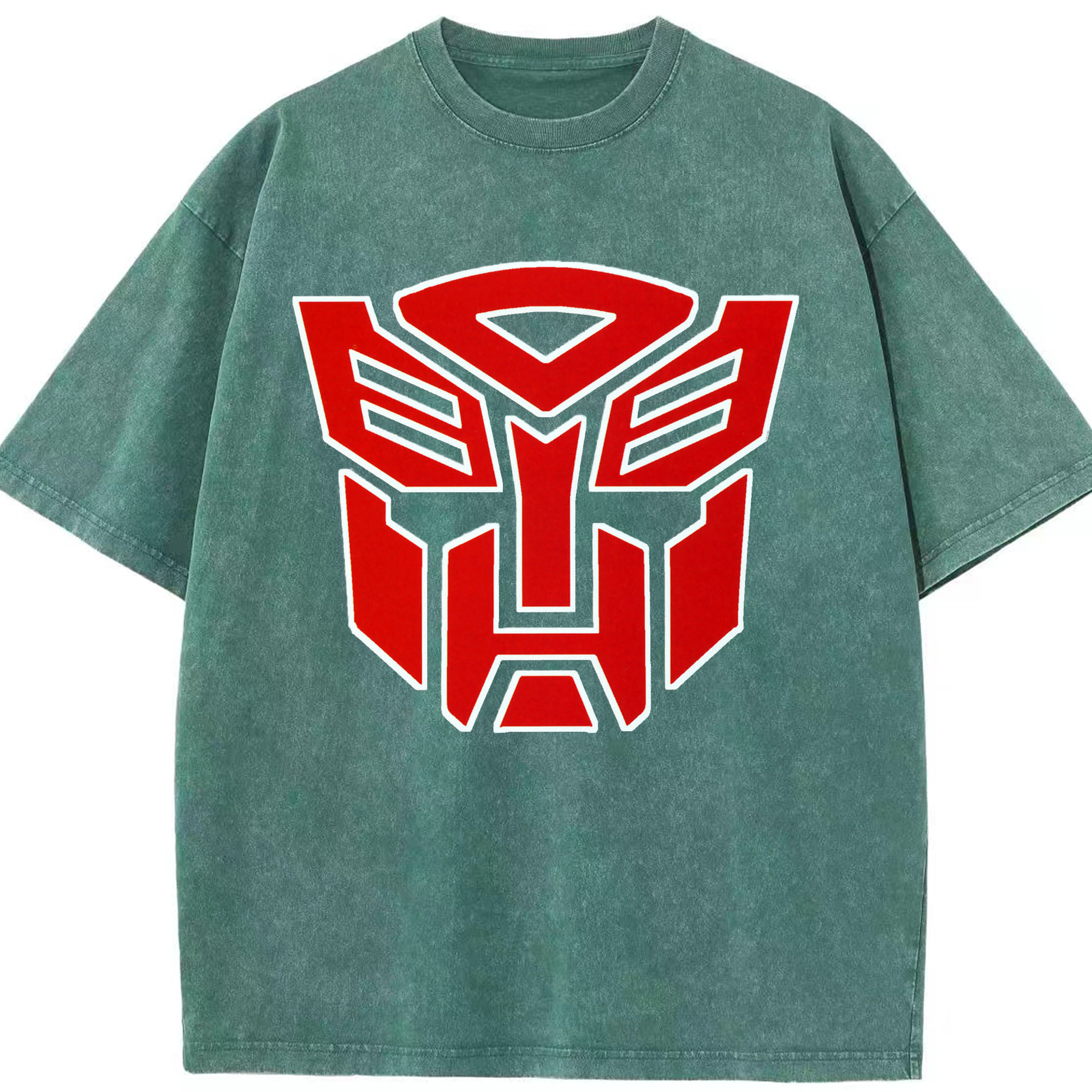 （画像用）  綿100% ヴィンテージ風 半袖Tシャツ（フロントプリント）